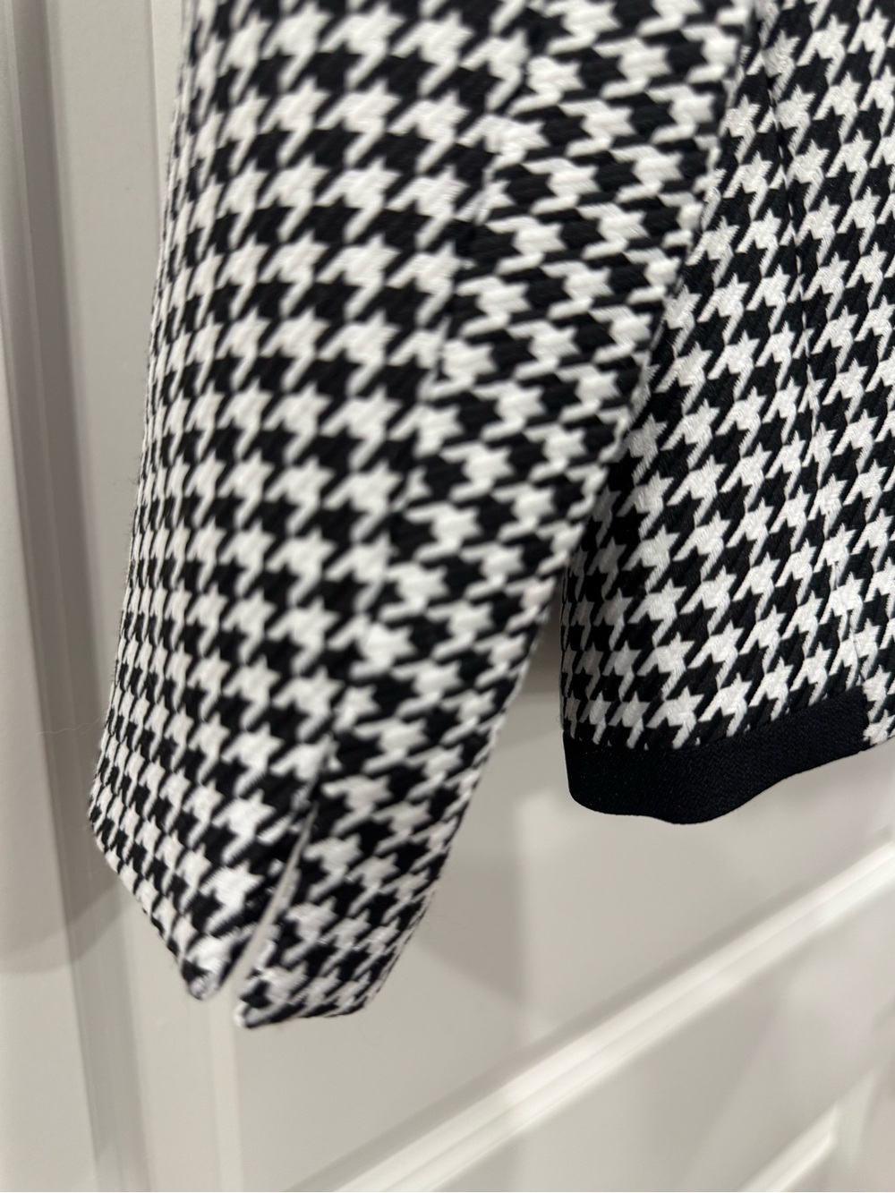 Kasper Black & White Houndstooth Trim Blazer - Picture 5 of 9